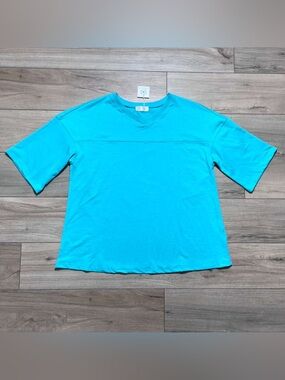 Liam & Co Women’s 3/4 Sleeve Boxy‎ Top Size XL Seafoam Green